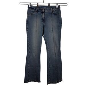 Vtg‎ Benetton Jeans 44 (8/10) Bootcut Flare Y2K Streetwear Italian Seam Front